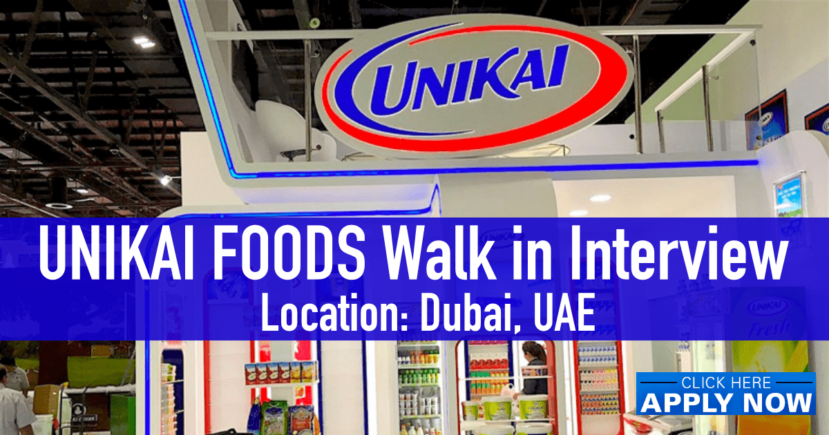 UNIKAI Careers in Sharjah, Dubai, Abu Dhabi, & Across UAE
