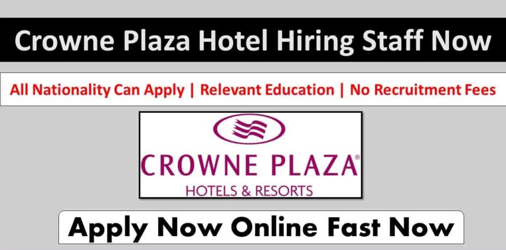 crowne plaza careers jobs in dubai