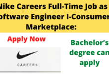 Nike Careers Full Time Job as Software Engineer I Consumer Marketplace 1