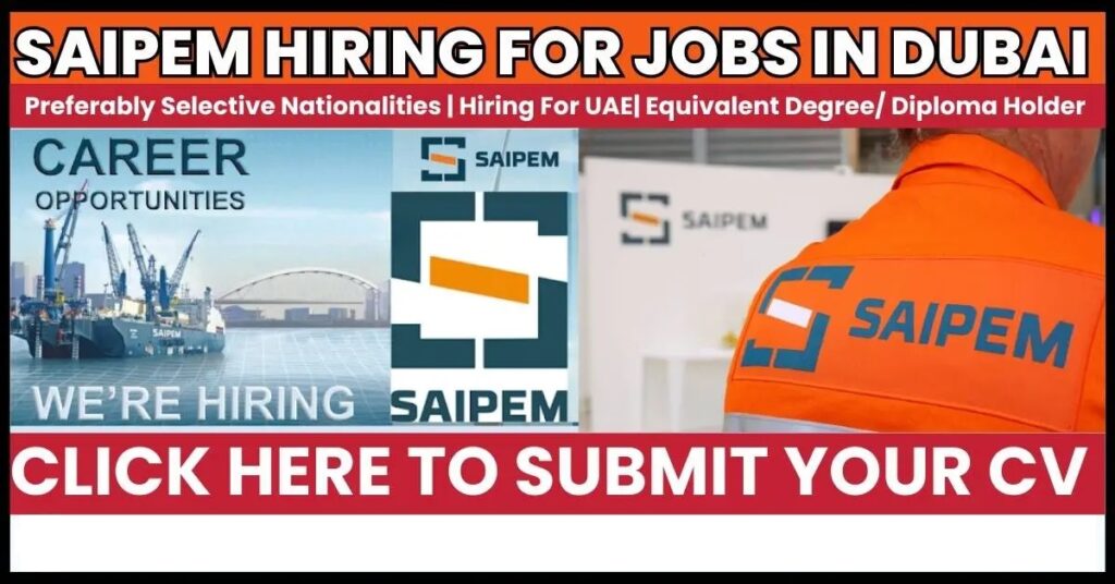 Saipem Careers UAE