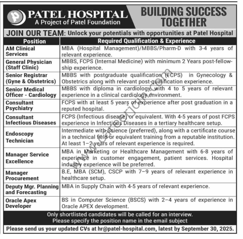 Patel Hospital Jobs 21 September 2025 Dawn 1200x1182 1