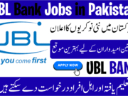 UBL Intermediate Passed Jobs 2026 Advertisement Online Apply United Bank Ltd UBL Intermediate Passed Jobs