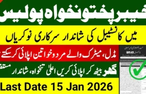 KPK Police Jobs 2026 Online Apply for Constables & Lady Constables BPS-07 Advertisement KPK Police Jobs 2026